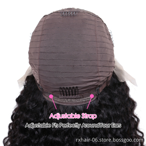 UBOSS 100% Brazilian Short Hair For Black Woman Human Bob 13X6 Pre Plucked Lace Front Malaysian Body Wave Transparent Lace Wig